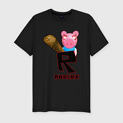 Футболка slim-fit ROBLOX: PIGGI, цвет: черный