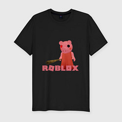 Мужская slim-футболка ROBLOX: PIGGI