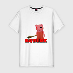 Мужская slim-футболка ROBLOX: PIGGI