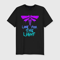 Футболка slim-fit ЦИКАДЫ LOOK FOR THE LIGHT, цвет: черный