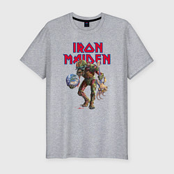 Футболка slim-fit Iron Maiden, цвет: меланж