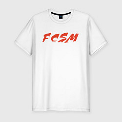 Футболка slim-fit FCSM, цвет: белый
