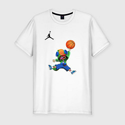 Мужская slim-футболка Brawl STARS баскетбол