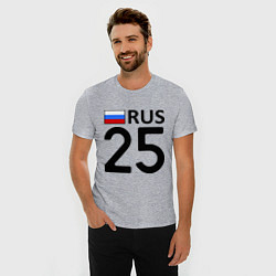 Футболка slim-fit RUS 25, цвет: меланж — фото 2