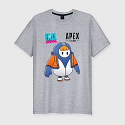 Футболка slim-fit Fall Guys Apex Legends, цвет: меланж