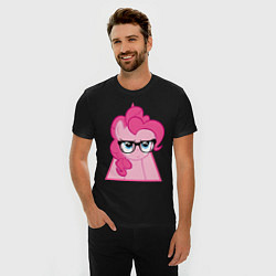 Футболка slim-fit Pinky Pie hipster, цвет: черный — фото 2