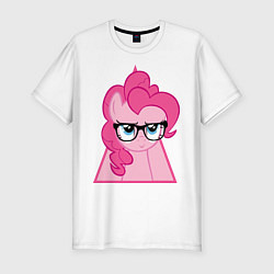 Футболка slim-fit Pinky Pie hipster, цвет: белый