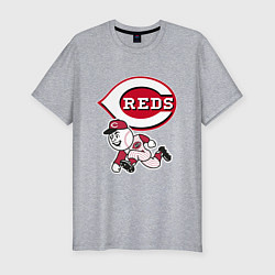 Мужская slim-футболка Cincinnati reds - baseball team - talisman