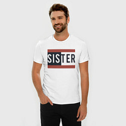 Футболка slim-fit Sister, цвет: белый — фото 2