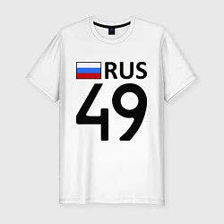 Мужская slim-футболка RUS 49