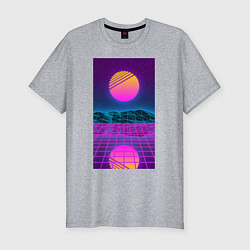 Мужская slim-футболка Vaporwave EASTHETIC 99