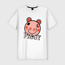 Футболка slim-fit ROBLOX PIGGY, цвет: белый