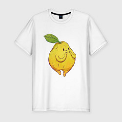 Мужская slim-футболка Милая груша