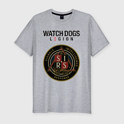 Футболка slim-fit S I R S Watch Dogs Legion, цвет: меланж