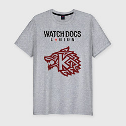Футболка slim-fit Преступность Watch Dogs Legion, цвет: меланж