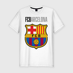 Футболка slim-fit Barcelona FC, цвет: белый