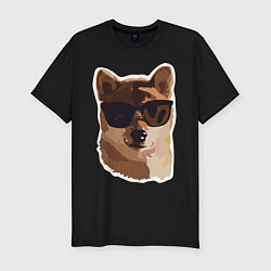 Мужская slim-футболка Собакен