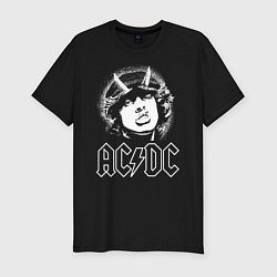 Мужская slim-футболка ACDC Angus