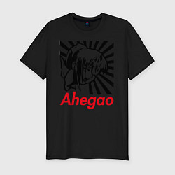 Мужская slim-футболка Ahegao