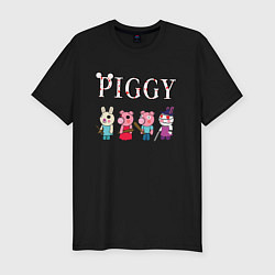 Мужская slim-футболка ROBLOX PIGGY