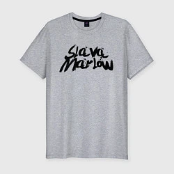 Мужская slim-футболка Slava Marlow