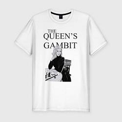 Мужская slim-футболка The queens gambit