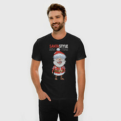 Футболка slim-fit SantaSTYLE, цвет: черный — фото 2