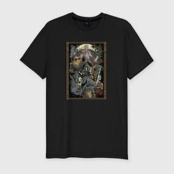 Мужская slim-футболка Demons Souls