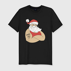 Мужская slim-футболка Santa Claus