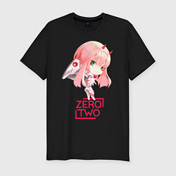 Футболка slim-fit Zero-chan, цвет: черный