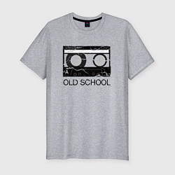 Футболка slim-fit OLD SCHOOL, цвет: меланж