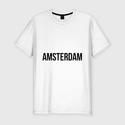 Футболка slim-fit Amsterdam, цвет: белый