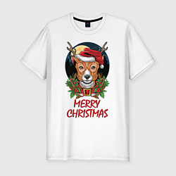 Футболка slim-fit XMAS, цвет: белый