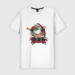 Мужская slim-футболка Bad Santa