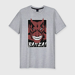 Футболка slim-fit Кенпачи Банкай, цвет: меланж