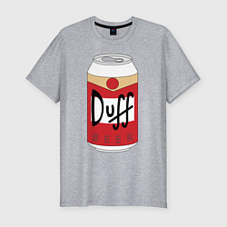 Футболка slim-fit Duff Beer, цвет: меланж