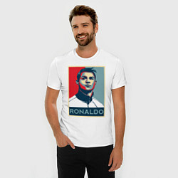 Футболка slim-fit CRISTIANO RONALDO, цвет: белый — фото 2