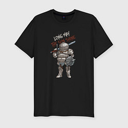 Футболка slim-fit Dark Souls - Siegward, цвет: черный