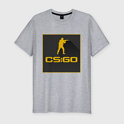 Футболка slim-fit CS GO Z, цвет: меланж