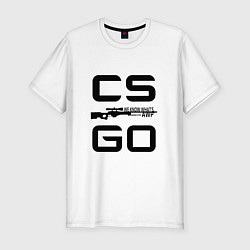 Мужская slim-футболка CS GO AWP Z
