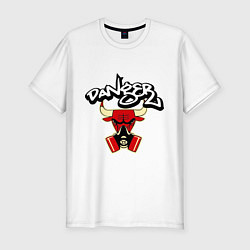 Футболка slim-fit Danger Chicago Bulls, цвет: белый