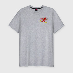 Футболка slim-fit 8 Bit The Flash, цвет: меланж