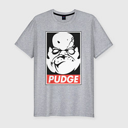 Мужская slim-футболка Pudge Dota Пудж
