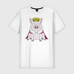 Мужская slim-футболка Король