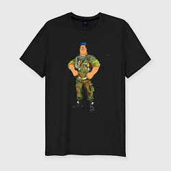 Мужская slim-футболка Защитник Отечества