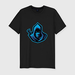 Мужская slim-футболка Эмблема команды Самурай
