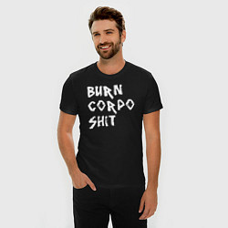 Футболка slim-fit BURN CORPO SHIT, цвет: черный — фото 2