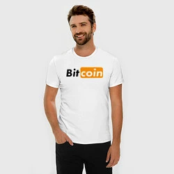 Футболка slim-fit БИТКОИН BITCOIN Z, цвет: белый — фото 2