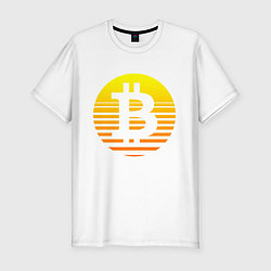 Футболка slim-fit БИТКОИН BITCOIN Z, цвет: белый