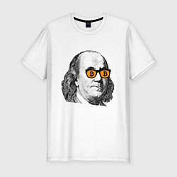 Футболка slim-fit БИТКОИН ФРАНКЛИН BITCOIN FRANKLIN Z, цвет: белый